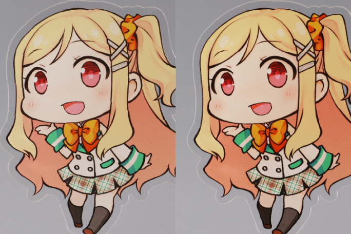 白版の比較（上段）